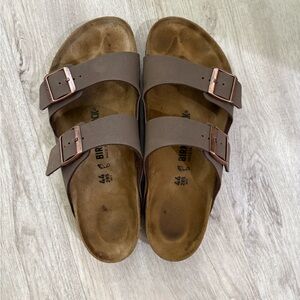 Size 46 (US Men’s 12) Men’s Birkenstock Leather Soft Footbed Sandals